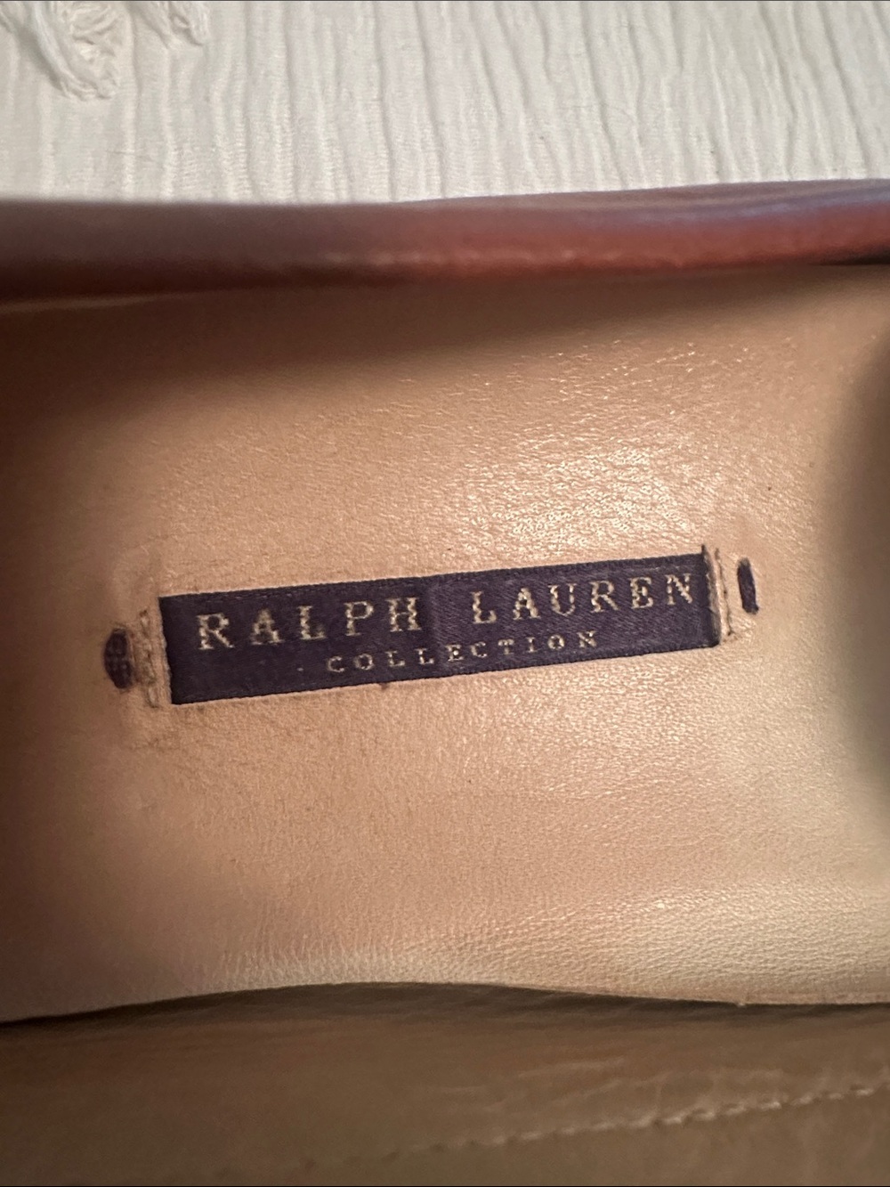 Ralph Lauren Collection Made in Italy Leather Woman’s Loafer/Contrast Stitching - Picture 2 of 11